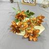 Dalia de 7 cabezas salón de bodas fondo principal área de bienvenida camino de flores de mesa decoración de florete decoración de flor artificial flor de botella de comercio exterior