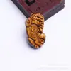 Pendente de Pedra Olho de Tigre Jade Novo Pingente Corrente Dourada Olho de Tigre Coragem moda masculina e feminina fabricantes de pedra madeira atacado