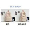 Nueva Mochila Escolar para Mujer, Mochila Simple de Gran Capacidad, Mochila de Moda con Letras para Estudiante de Primaria, Mochila para Estudiante de Secundaria