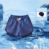 Nuevos Bañadores para Niños Deportes de Playa Secado Rápido Anti-UV Entrenamiento de Natación Profesional Boxer de Dos Piezas Falsas Anti-Vergüenza