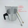 Vela DIY 1.2L Olla para Velas Mecha de Vela Centro de Hierro Patrón de Solapa Fruncida Frasco para Velas Juego de Mechas para Velas