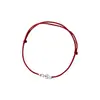 Prata Pura S999 Estilo Chinês Fragmentos de Moeda Pulseira de Fio Vermelho para Mulheres, Nova Pulseira Trançada Personalizada Retro Chinesa com Fragmentos de Prata