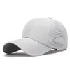 Gorra de malla coreana para exteriores de primavera y verano para hombre y mujer, gorra de béisbol, visera solar, protección solar, transpirable, con agujeros, gorra de malla tipo pico de pato