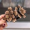 Pinza para el pelo grande de doble capa elegante estilo coreano con diamantes flash Pinza para el pelo Pinza para el pelo Pinza para el pelo Pinza para el pelo Pinza para el pelo Regalo para madre Pinza para el pelo Accesorios para el pelo para mujer