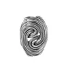 Gloria de la Mañana Coreana Estilo Étnico Anillo de Raya Retorcida Nuevo para Mujer Plata Tailandesa Retro Lujo Ligero Moda Anillo Versátil Tendencia