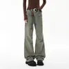 Pantalones Cargo Tridimensionales Estilo Retro Americano para Hombre, Pantalones Largos Versátiles Rectos Sueltos Estilo Melard para Hombre
