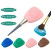 Esponja de maquillaje de silicona tipo huevo, caja de esponja de maquillaje portátil, almacenamiento de esponjas de maquillaje, cepillo de maquillaje, funda de silicona para cepillo de maquillaje, almacenamiento
