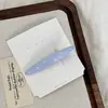 Pinza para el pelo de estilo coreano azul y blanco con puntos de ola, pinza de pico de pato color crema, pinza lateral de moda estilo coreano, pinza para el pelo, pinza para el flequillo