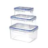 Caja para Conservar Alimentos Frescos Caja de Plástico Transparente Rectangular Refrigerador Refrigeración Especial Sellada Grado Alimenticio Set de Cajas de Almacenamiento para Cocina