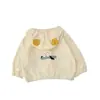 Ropa de protección solar estilo caricatura para bebés y niños pequeños, prenda exterior de verano fina y transpirable con capucha para niños y niñas