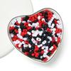 Cuentas acrílicas de cacahuete de 4 mm, color transparente, mezcla de colores sólidos, cuentas del mismo color, accesorios hechos a mano para manualidades.