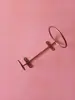 Soporte de Pared de Hierro Forjado para una Sola Botella de Vino Tinto y Licor, Creativo Colgador de Copas de Vino, Gabinete de Vino para Uso Doméstico