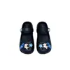 Zuecos Mary Jane para Niños 2026 Nuevo Estilo de Verano para Niñas Gato Kt Estampado de Leopardo Zapatillas de Punta Cerrada Sandalias de Playa para Exteriores