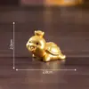 Miniatura de paisagem criativa lingote tartaruga da fortuna estatueta fofa decoração DIY acessórios para pendurar carro desktop pequeno ornamento