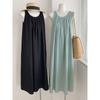 Vestido largo de verano para mujer, nuevo, estilo coreano, minimalista, francés, con espalda descubierta y diseño de nicho.