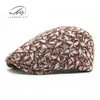 Boina de Estilo Étnico de Moda para Mujer, Gorra de Béisbol Retro Británica, Gorra Versátil Casual Hacia Adelante para Hombre