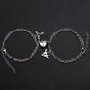 Pulsera para Pareja de Acero de Titanio Magnético con Forma de Corazón Modelo Nuevo 2021 Joyería de Personalidad Nicho Trendy