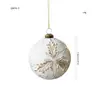 Nueva Bola de Plástico Blanca Dorada Bola de Navidad Colgante de Forma Especial Retro Lujo Accesible Bola Mate Copo de Nieve Regalo Colgante para Árbol de Navidad