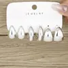 Pendientes de resina con forma de gota de agua, diseño C, de moda, superventas europeos y americanos, sencillos, creativos, elegantes, pendientes exagerados para mujer