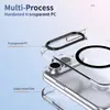 Adequado para celular flip Apple Duo, capa dobrável transparente magnética para iPhone Duo, design simples e ultrafino, adequado para homens