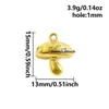Etiqueta Colgante Pequeña de Hongo Francés de Acero Inoxidable 304 Adecuada para Collar DIY Accesorios de Joyería Transfronterizos Colgante Hecho a Mano