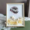 Regalo del Día de la Madre Marco de Fotos con Flores Secas Hecho a Mano DIY Marco de Fotos de Escenario con Flores Secas Accesorios para Actividades de Salón del Día de la Madre Team Building