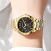Relógio Feminino de Aço Inoxidável de Luxo Moda Analógico Quartzo Pulso Relógio Mulher