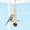 Juguete para pájaros loro juguete para pájaros juego de 3 piezas pájaro pequeño bola de vid piña columpio trepar alivio del aburrimiento masticar decoración de jaula para pájaros transfronterizo