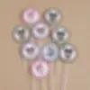 Accesorios de Decoración de Pasteles Modernos Geniales Conejito Rosa Gatito Cachorro Perro de Orejas Grandes Toppers para Mesa de Postres de Cumpleaños