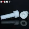 Tornillos de Plástico de Nylon de Alta Resistencia M3-M10, Reforzados con Fibra de Vidrio, Pernos de Plástico Hexagonales