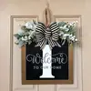 Decoración Personalizada para Puerta Principal Transfronteriza de 26 Letras, Cartel para Puerta, Arreglo de Accesorios, Artesanías de Madera, Adornos Colgantes