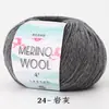 Hilo de Lana Merino Peinada al por Mayor Transfronterizo 50g para Tejer a Mano, Crochet, Suéter, Gorro, Bufanda, Hilo Completo