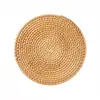 Esterillas Aislantes del Calor, Posavasos, Esterillas Tejidas de Ratán para el Hogar Anti-quemaduras para Ollas, Posavasos para Tazones, Esterillas de Mesa Resistentes a Altas Temperaturas, Esterillas para Platos Resistentes al Calor, Soportes para Tetera