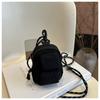 Colgante Mini Cambia Bolsa Pequeña 2025 Transfronterizo Nuevo Nailon Impermeable Multibolsillo Bolsa para Auriculares Bolso de Hombro Cruzado