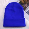 Gorro de lana al por mayor, gorro de punto con logotipo bordado, moda coreana, hip-hop, comercio exterior para hombres y mujeres, otoño e invierno, cálido gorro de piel de melón frío