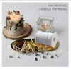 Paquete de accesorios para hacer velas para adultos Juego de vela con núcleo de vela con soporte para mecha, taza para derretir velas, cuchara mezcladora, pegatina
