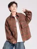 Chaqueta Camisa a Cuadros para Niños Estilo Primavera y Otoño 2026 Nueva Mediana y Grande Infantil Manga Larga Top de Otoño Niño Estilo Callejero Moderno