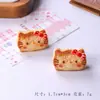 Decorações de Casa de Bonecas Temática de Gato, Brinquedos de Lanche, Mini Pães de Simulação em Resina, Brinquedos de Comida em Miniatura
