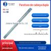 Fabricante Parafuso de Cabeça Dupla Estendido M5M6M8M10 Galvanizado Estendido Extra Longo Prisioneiro de Cabeça Dupla
