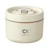 Wow Caja de Almuerzo Personalizada Transfronteriza 316 Grado Alimenticio Calentamiento en Microondas Caja de Almuerzo de Doble Capa Conservación Fresca en Refrigerador Caja de Almuerzo Redonda