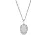 Joias Personalizadas Transfronteiriças Tendência Masculina Nicho Oval Longa Corrente de Suéter de Aço Titânio Pingente Longo Colar de Diamante Colar Joias