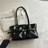 Bolsa de Couro com Cera de Óleo Texturizada Transfronteiriça para Mulheres 2026 Nova Moda Bolsa de Ombro/Axila para o Trabalho Bolsa Tote