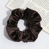 Goma para el pelo de terciopelo de color liso para primavera y verano con bordes rizados, Elegante y versátil accesorio para moño