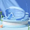 Gafas de Natación Infantiles de Marco Grande, Impermeables, Alta Definición, Antivaho, Gafas de Una Pieza para Niños y Niñas, Al por Mayor en Stock, Transfronterizo