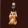 Gato Gatito Travieso Amuleto para Teléfono Accesorio Colgante Llavero Sándalo