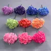 Ramo de flores artificiales de hortensia de 3 pétalos, arreglo de flores de seda artificial, decoración floral para ceremonia de boda, decoración de auditorio y decoración de sala de estar