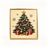 Navidad Transfronteriza DIY Pintura Decorativa de Perlas Muñeco de Nieve Árbol de Navidad Pintura de Puntos de Diamante Irregulares Kit Hecho a Mano Fábrica