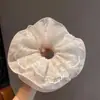 Elástico de Cabelo Renda Retro Francês Grande Intestino Rede Elegante Doce Estilo Ballet Corda de Cabelo Corda de Cabelo Acessórios de Cabelo para Mulheres
