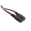 Cable de alimentación de monitoreo rojo y negro interfaz macho y hembra cable de alimentación CC enchufe cable cable de PVC grueso cable de alimentación de cobre puro