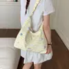 Bolso Bandolera Elegante de Rayas de Gran Capacidad de Moda Nuevo 2026 Estilo Coreano Moda Femenina Bolso de Hombro para Viajes